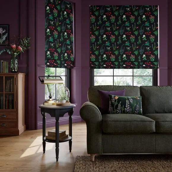 Made to Measure Roman Blind - Black, Velvet image