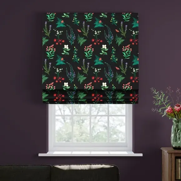 Made to Measure Roman Blind - Black, Velvet