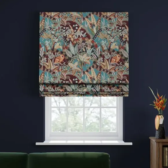 Made to Measure Roman Blind - Green, Polyester