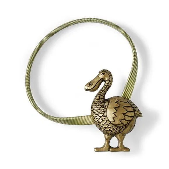 Magnetic Curtain Tieback - Antique Brass