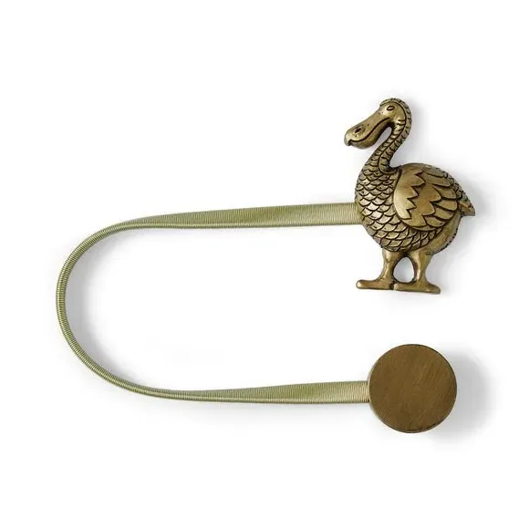 Magnetic Curtain Tieback - Antique Brass