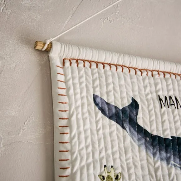 Mammal Gallery Wall Hanging - Multicolor, Fabric
