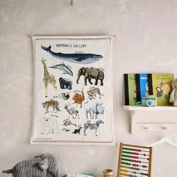 Mammal Gallery Wall Hanging - Multicolor, Fabric image