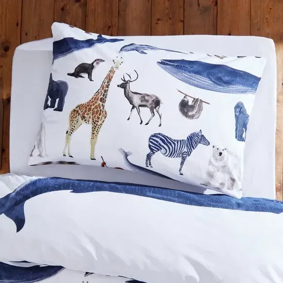 Mammals Duvet Cover Set - Natural, Cotton