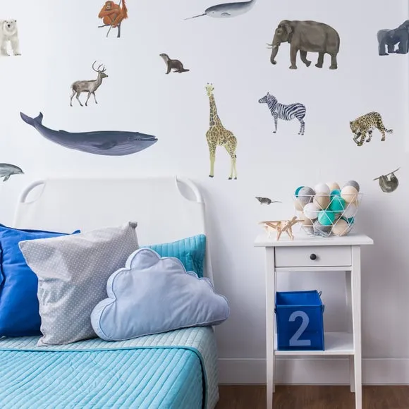 Mammals Wall Stickers - Multicolor image
