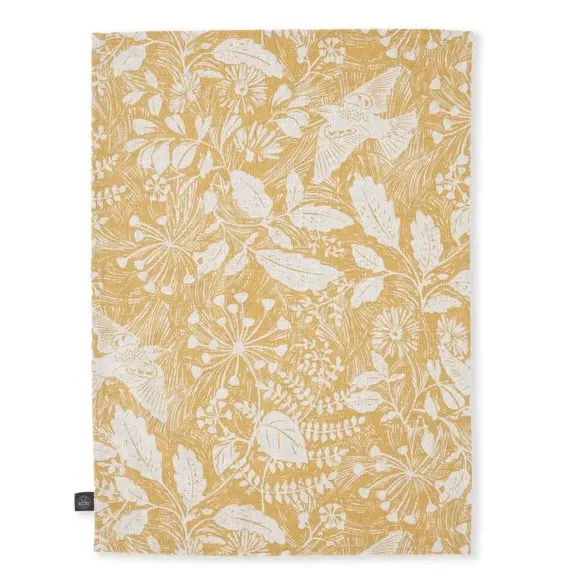 Meadow Starling Tablecloth - Honey, Cotton