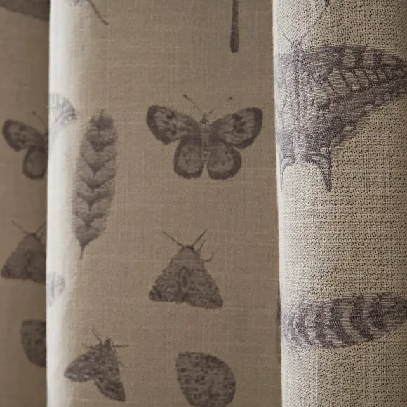 Nature Study Eyelet Curtains - Natural, Cotton