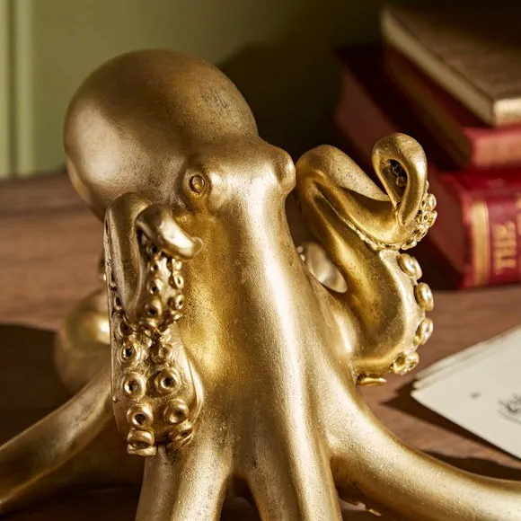 Octopus Glasses Holder - Gold, Resin