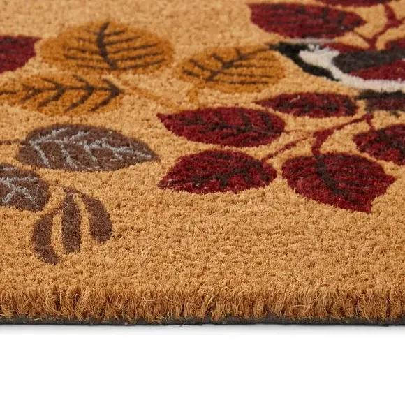 Outdoor Doormat with Bird Design - Multicolor, Coir