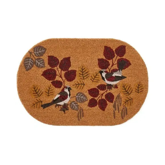 Outdoor Doormat with Bird Design - Multicolor, Coir