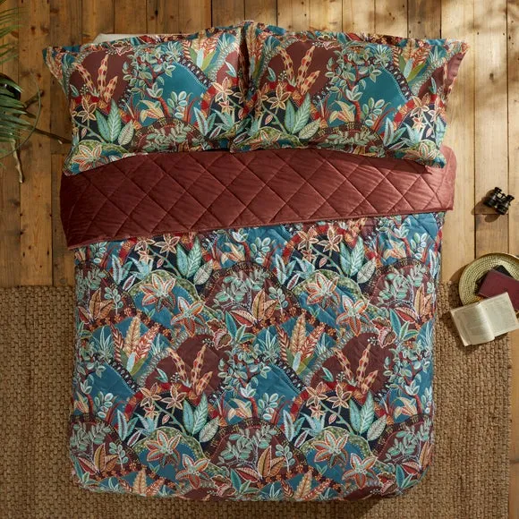 Oxford Pillowcase Jungle Print - Multicolor, Cotton
