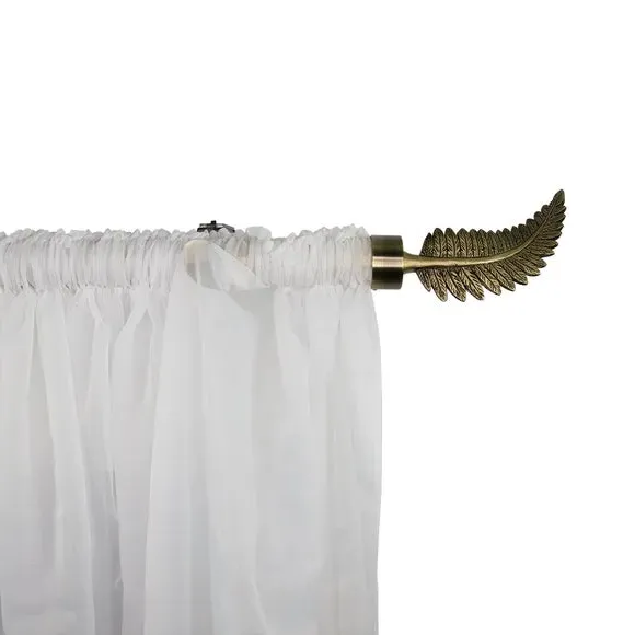 Pair of Curtain Finials - Antique Brass