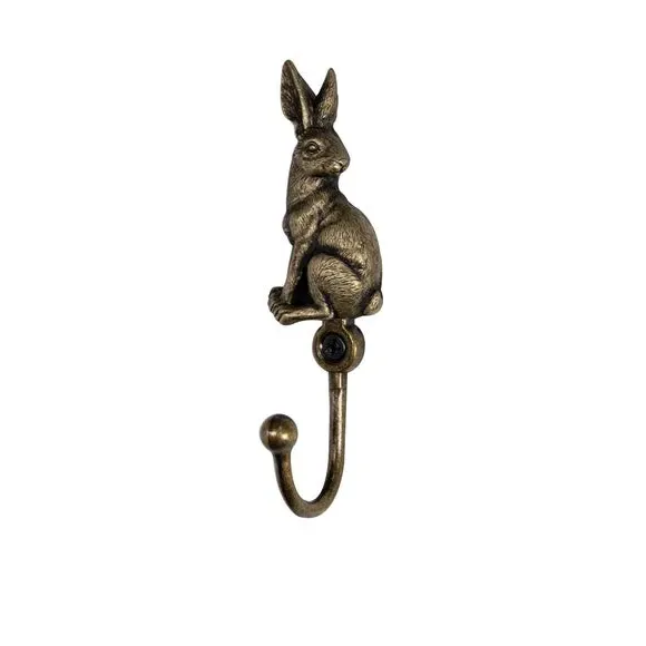 Pair of Hare Hooks - Antique Brass