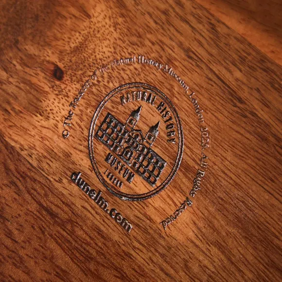 Patterned Decorative Tray - Dark Wood, Mango Wood