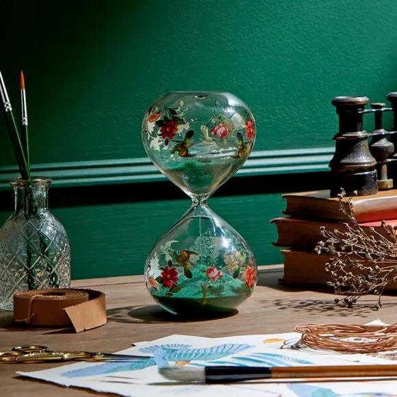Patterned Sand Timer - Clear Glass image