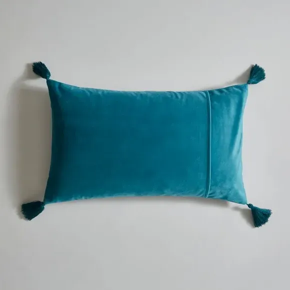 Rectangular Octopus Cushion - Teal, Velour