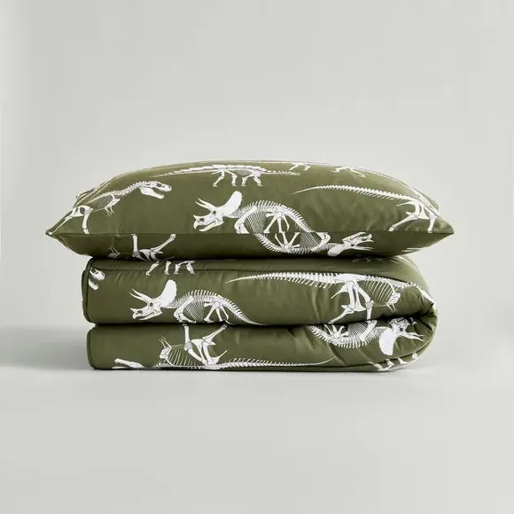 Single Duvet Set with Pillowcase - Green