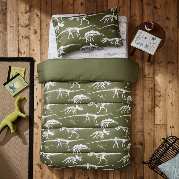 Single Duvet Set with Pillowcase - Green image
