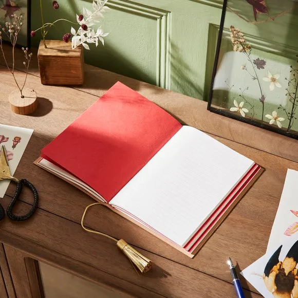 Softbound Notebook with Tassel - Multicolor, Leather