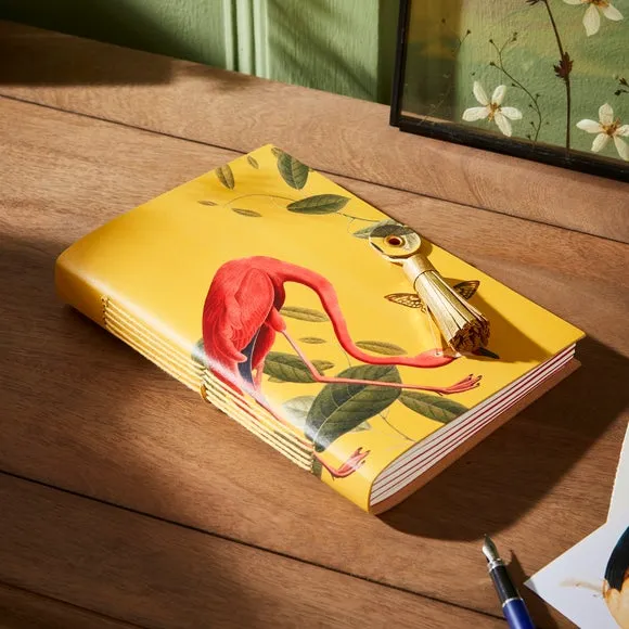 Softbound Notebook with Tassel - Multicolor, Leather