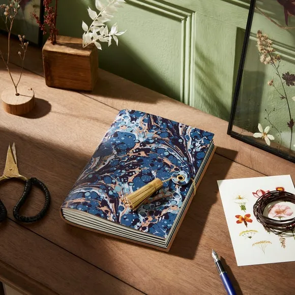 Softbound Notebook with Tassel - Multicolor, Leather