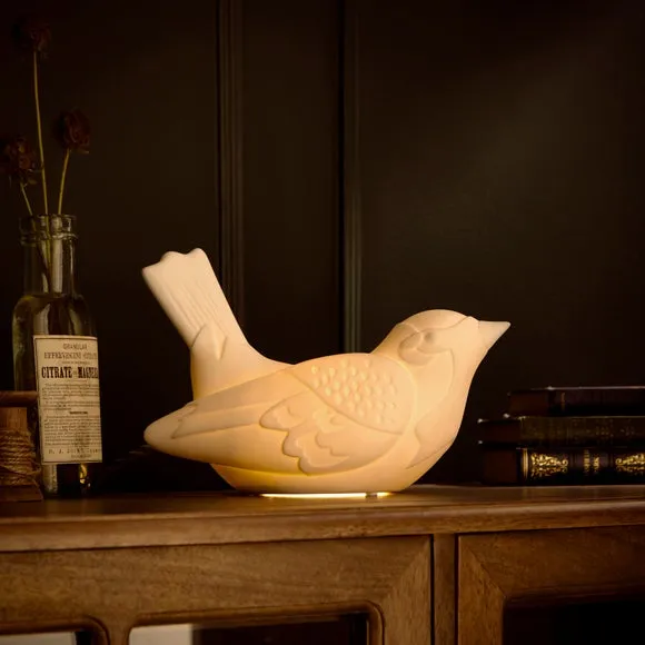 Sparrow Table Lamp - White, Porcelain
