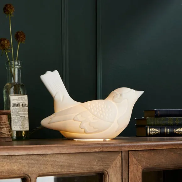 Sparrow Table Lamp - White, Porcelain image