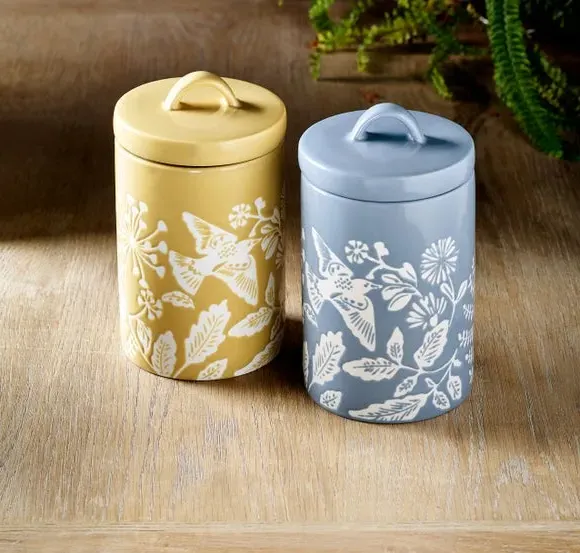 Storage Canister with Airtight Seal - Yellow, China
