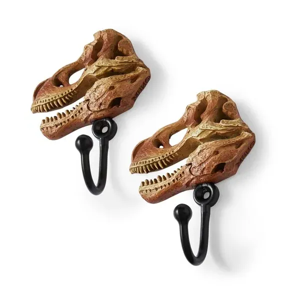 T-Rex Curtain Hook Pair - Black, Metal