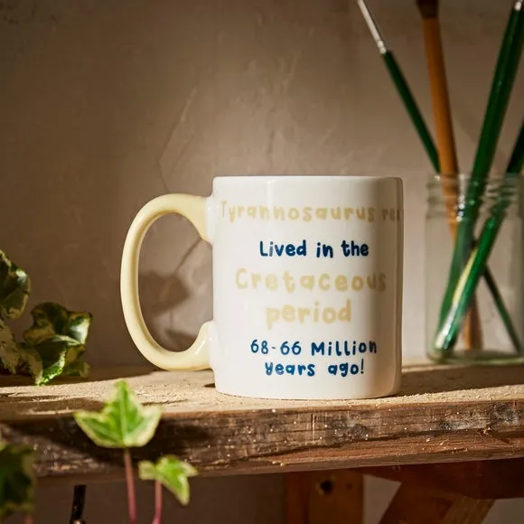 T-Rex Dinosaur Mug - Multicolor, Fine China