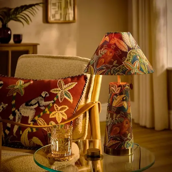 Table Lamp with Pull Cord - Multicolor