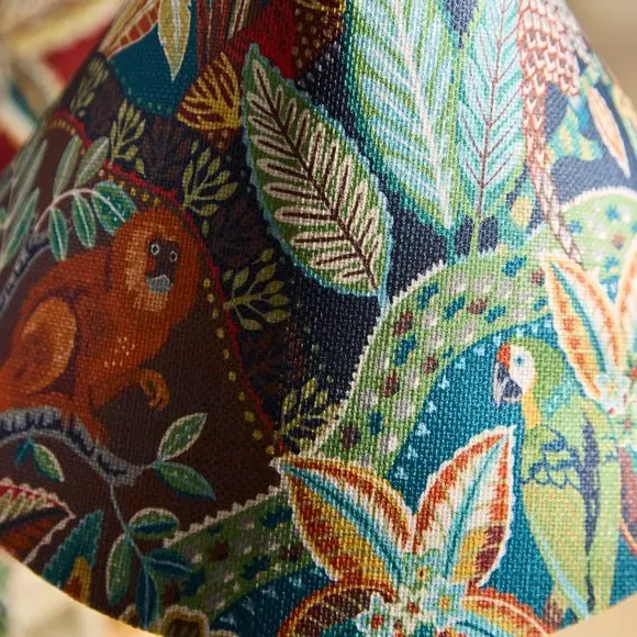 Table Lamp with Pull Cord - Multicolor