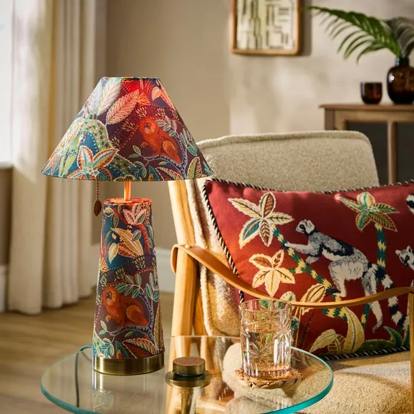 Table Lamp with Pull Cord - Multicolor image