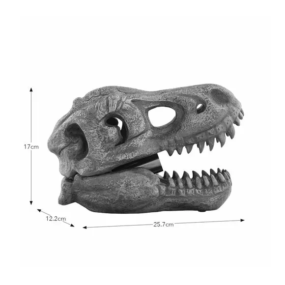 Tyrannosaurus Skull Table Lamp - Gold