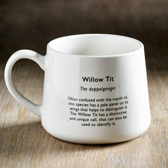 Willow Tit Mug & Coaster Set - Cream, Sandstone