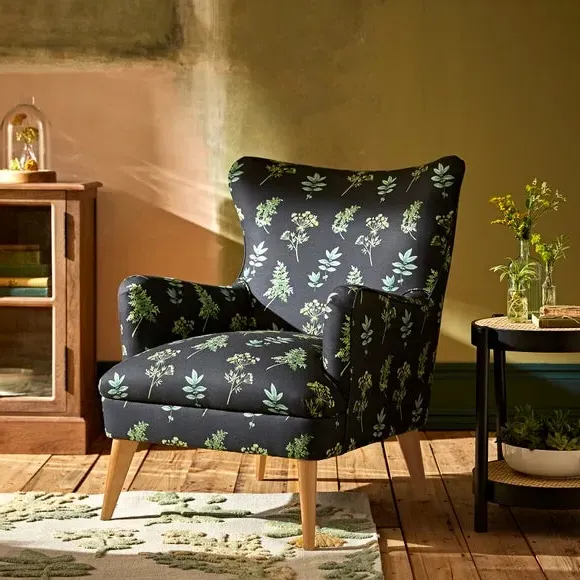 Wingback Armchair - Marsh Botanical Print image