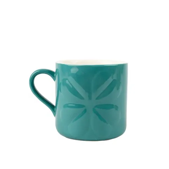 Embossed Mug - Blue, Ceramic