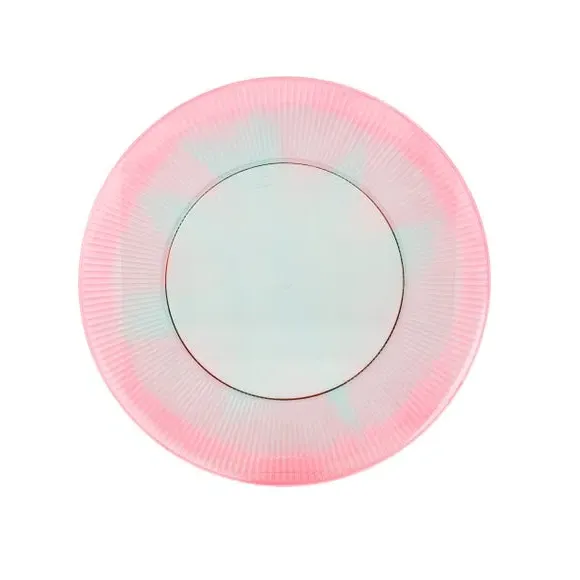Set of 4 Ombre Plates - Multicolor, Plastic