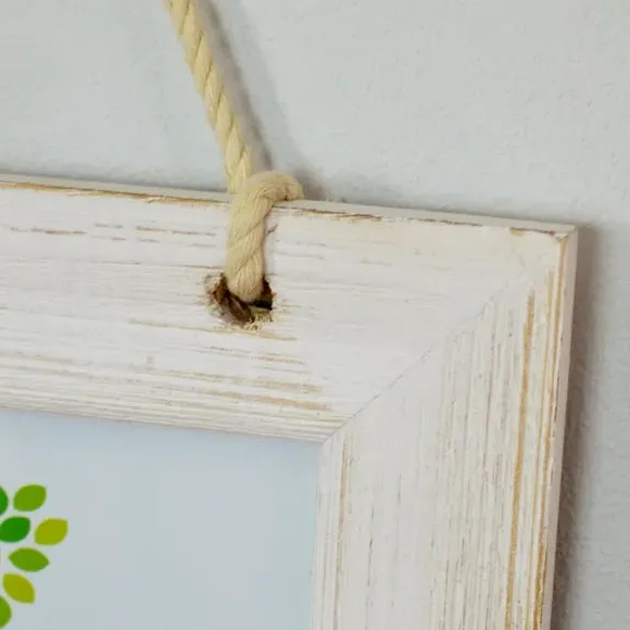 4-Photo Hanging Frame Set - Washed White