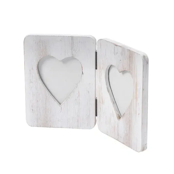 Folding Photo Frame - Washed White