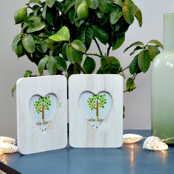 Folding Photo Frame - Washed White image