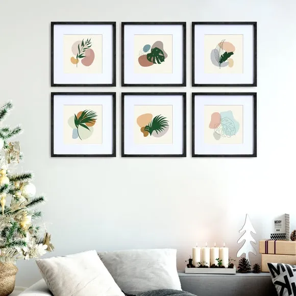 6-Piece Photo Frame Set - Black, Wood image