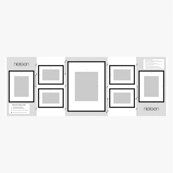 7-Piece Photo Frame Set - Grey, Aluminium