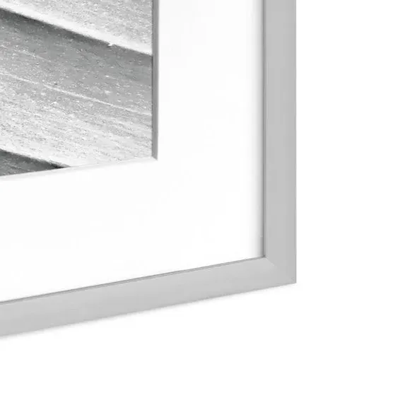 7-Piece Photo Frame Set - Grey, Aluminium