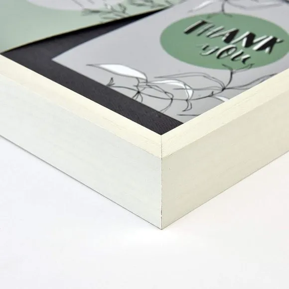 8-Photo Collage Frame with Clips - Whitewashed Wood