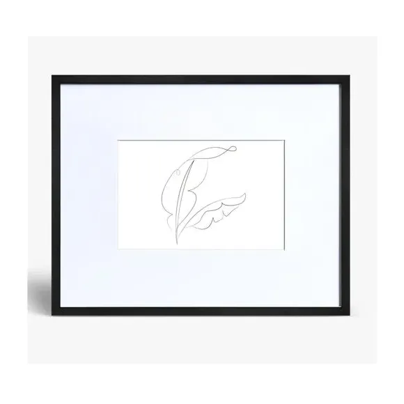 9-Piece Photo Frame Set - Black, Wood