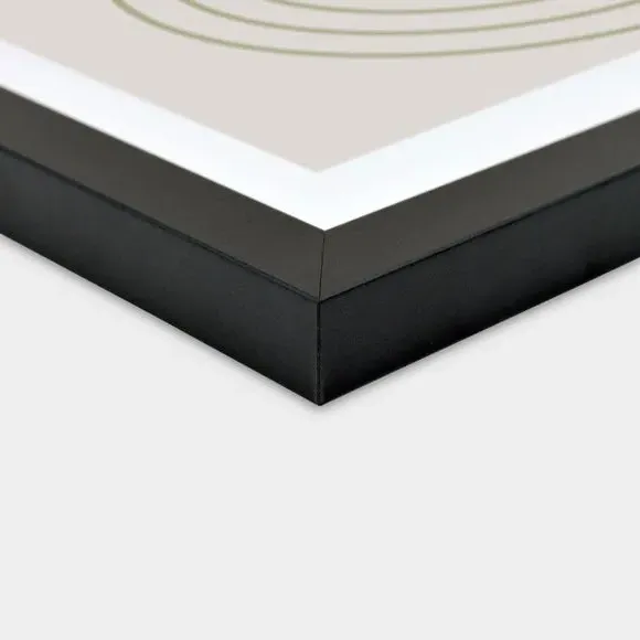 Photo Frame with Glass - Black, MDF