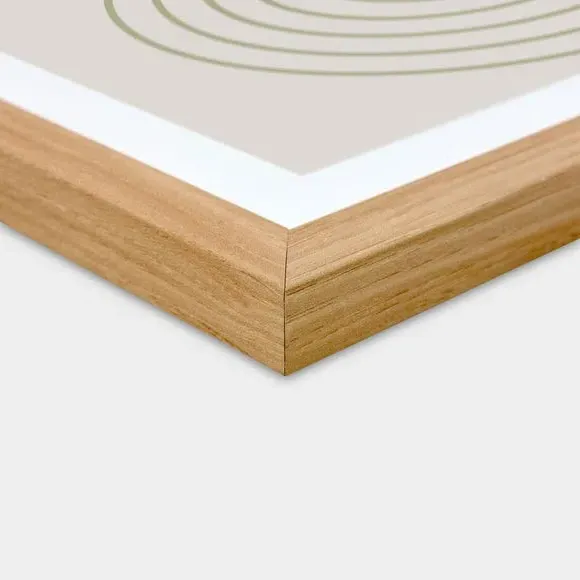 Photo Frame with Glass - Light Oak, MDF