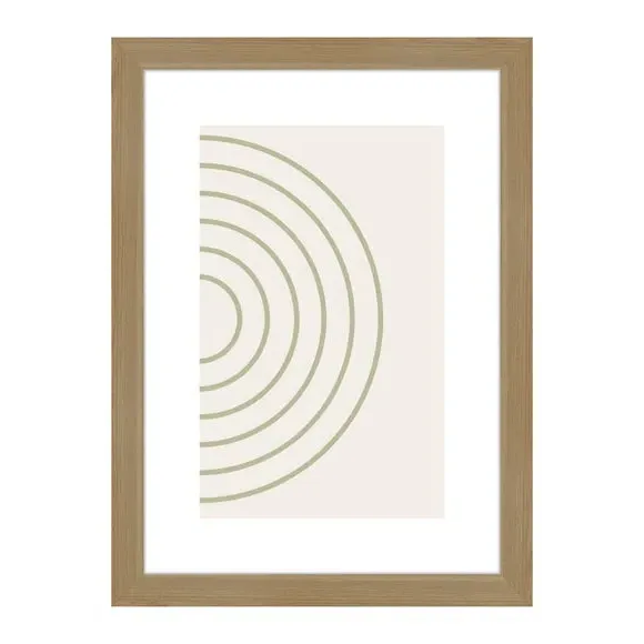 Photo Frame with Glass - Light Oak, MDF