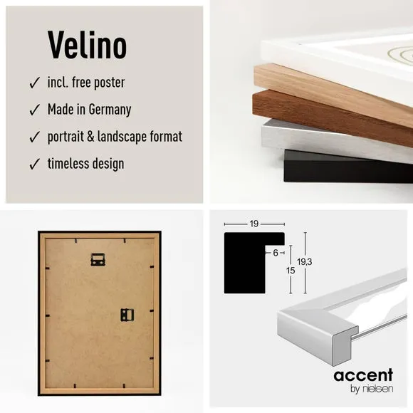 Photo Frame with Glass - Walnut, MDF